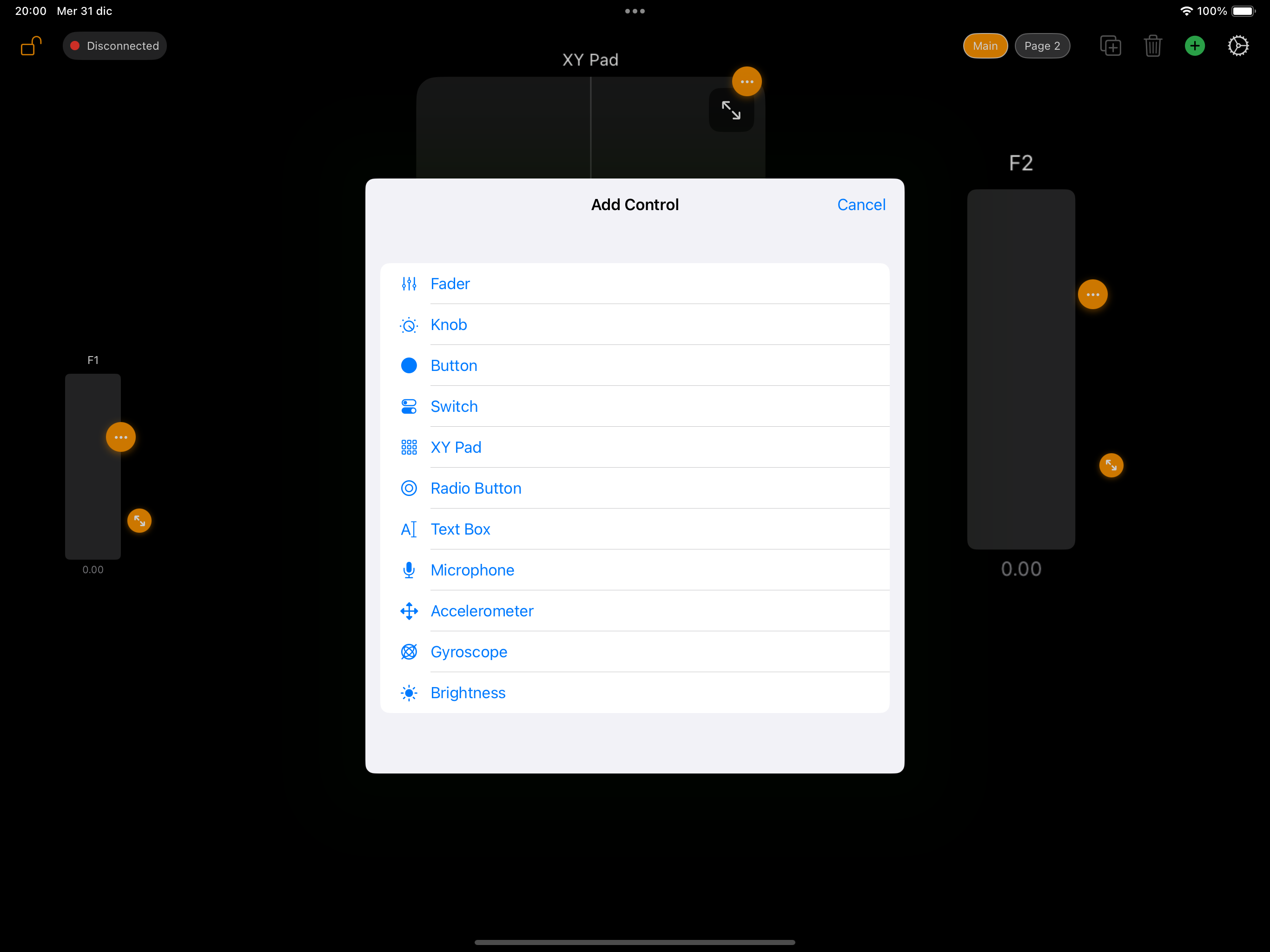 OSC Controller Screenshot 3